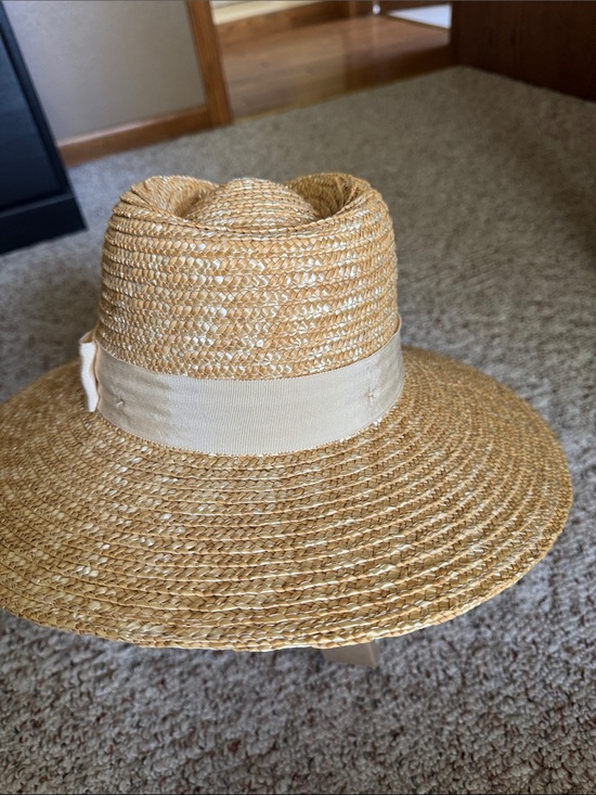 Braxton Straw  Sun Hat with Cream Band main image 5